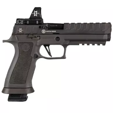 Sig Sauer P320 X5 Semi-automatic Striker Fired Full Size 9mm 5" Barrel Polymer Frame Black Color Ambidextrous Controls Fiber Optic Sights Sig Romeo 3 Max Red Dot Sight 21Rd 4 Magazines, 320X5-9-MAXM
