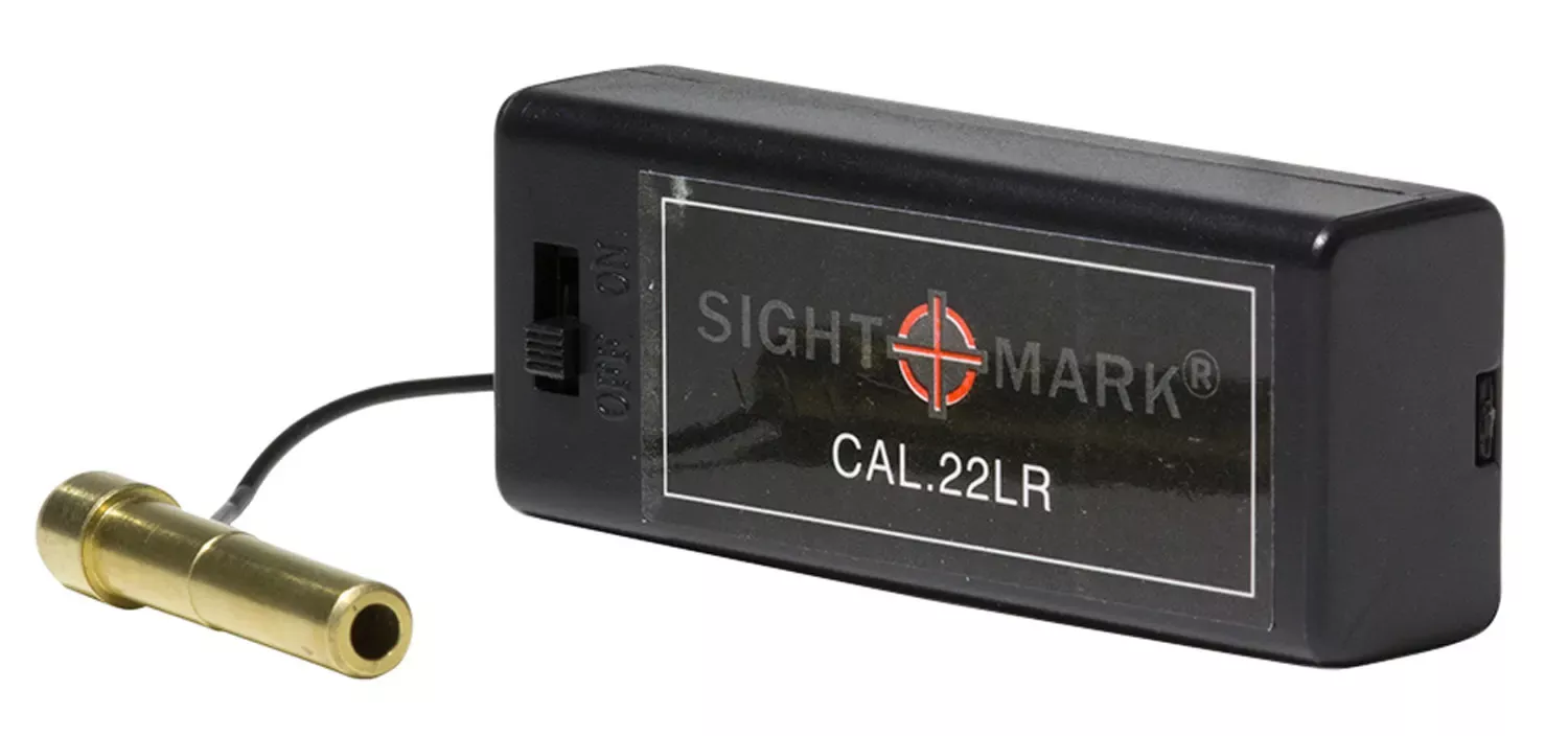 Sightmark Boresight, Red Laser for 22 LR, Brass, Includes Battery Pack & Carrying Case
