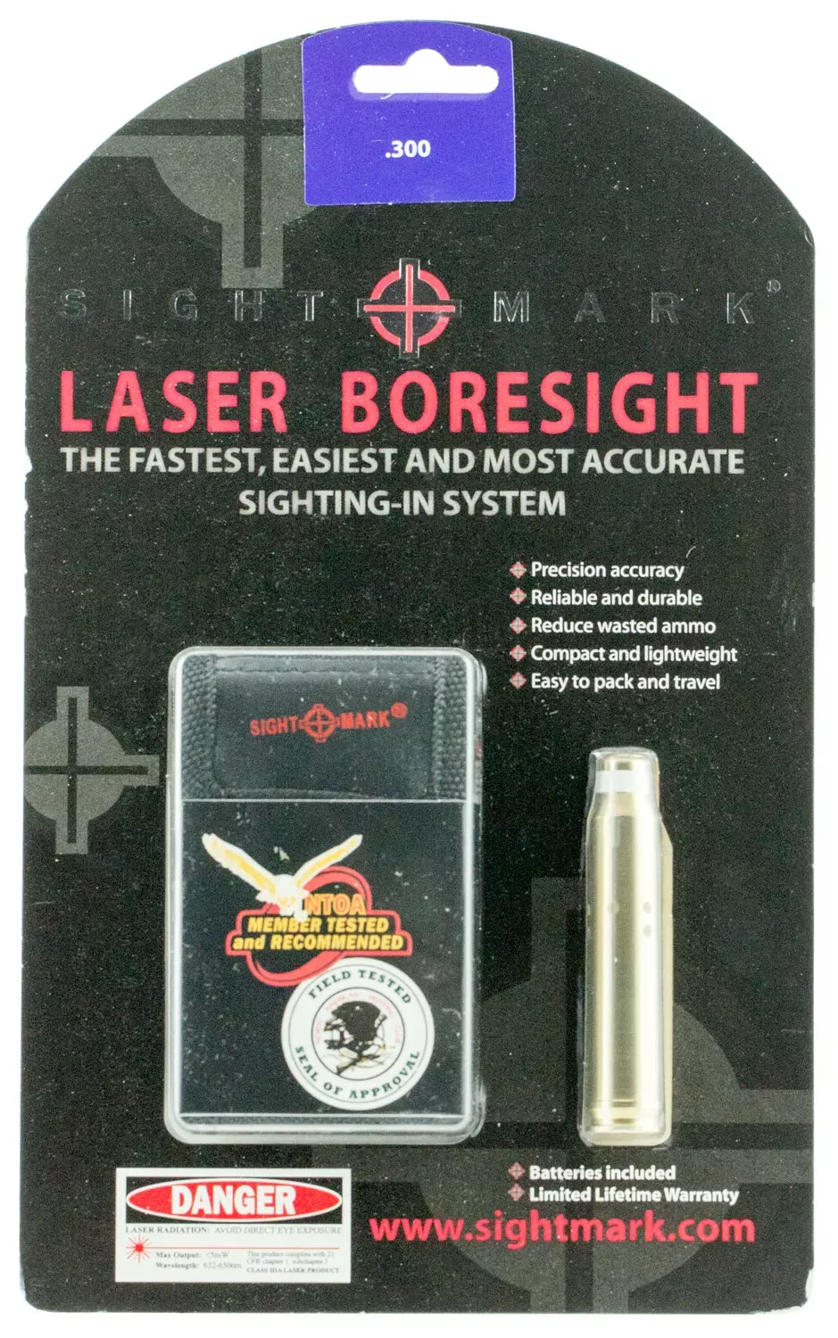 Sightmark Boresight, Red Laser, 300 Win Mag, Brass
