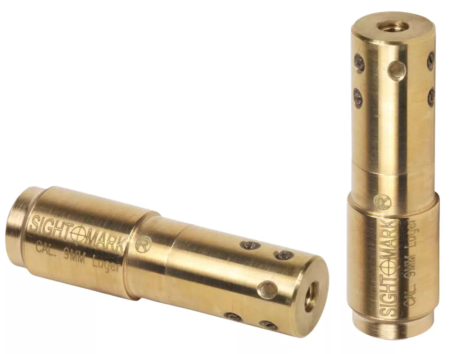 Sightmark Boresight Red Laser for 9mm, Brass, Includes Battery Pack & Carrying Case