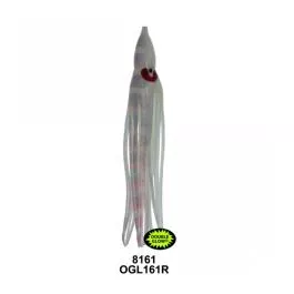 Silver Horde Squid - 3.5" - Glow Mother Pearl Squid