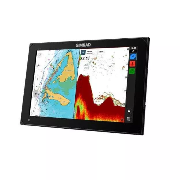 Simrad NSX 12" Fish Finder/Chartplotter with Active Imaging 3-in-1 Transducer, C-Map Discover X Charts• 000-15367-001