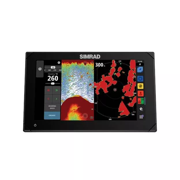 Simrad NSX 9″ Fish Finder/Chartplotter with HDI Transducer, C-Map Discover X Charts• 000-15372-001