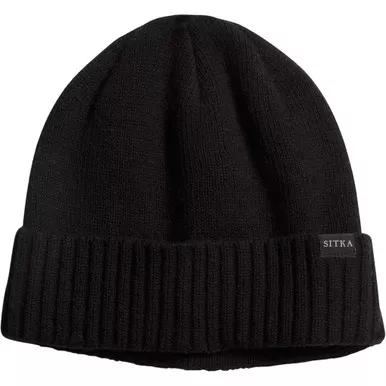 Sitka Cuffed Knit Beanie Black Osfa