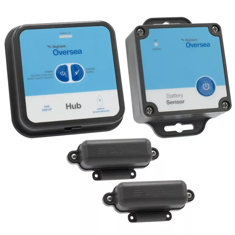 Skyhawk Oversea Pontoon Bundle Hub – 1 Oversea Hub, 1 Battery Sensor2 Entry Sensors
