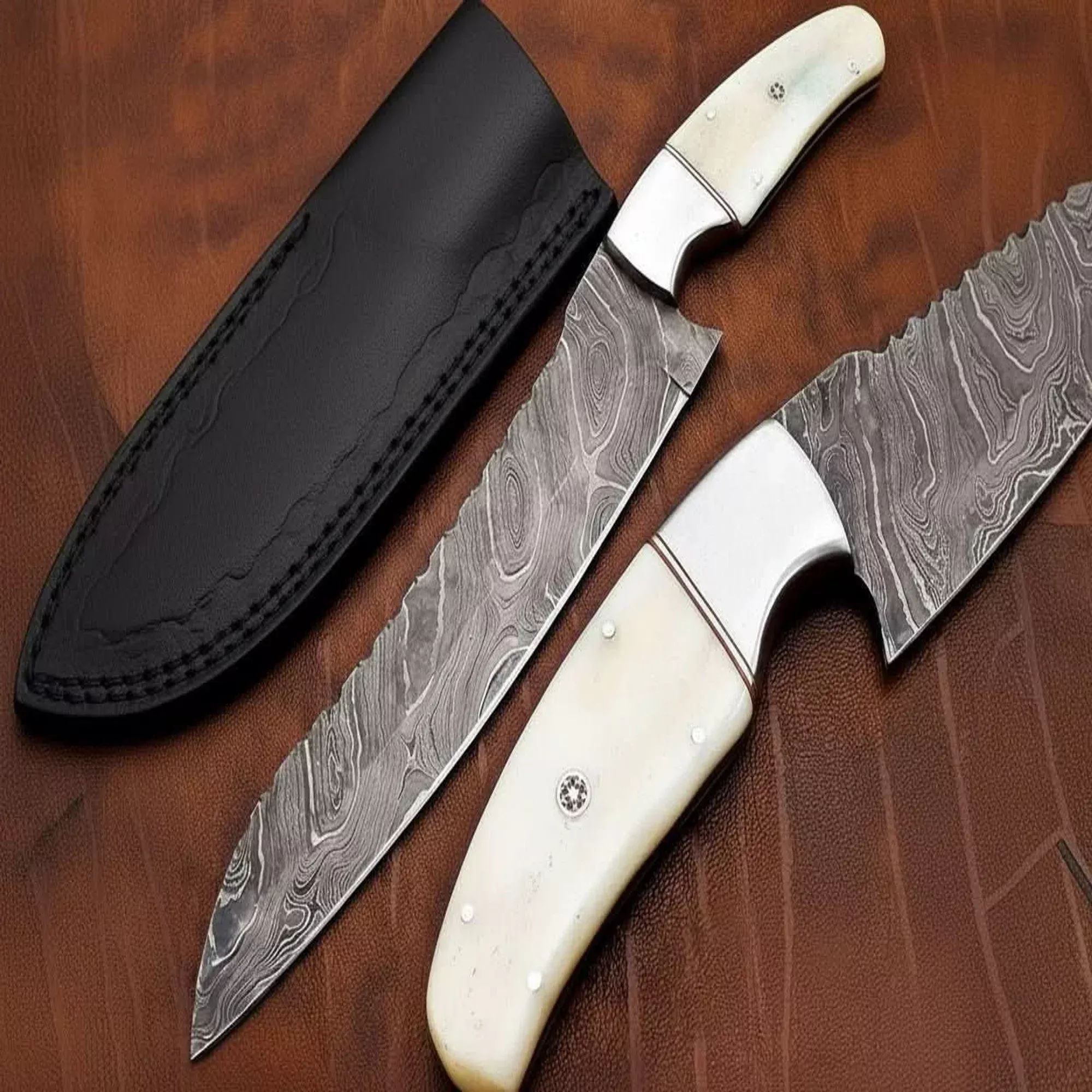 Smart & Sharp Custom Handmade Damascus Chef Knife/Kitchen Knife DK-0256