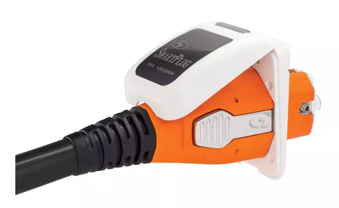 SmartPlug 50 AMP Inlet & Female Cord Connector Combo – White• B50ASSYPW