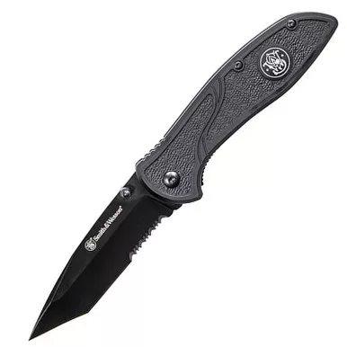 Smith & Wesson 1084310 Tanto Rubberized Aluminum 3.5" Folding Knife