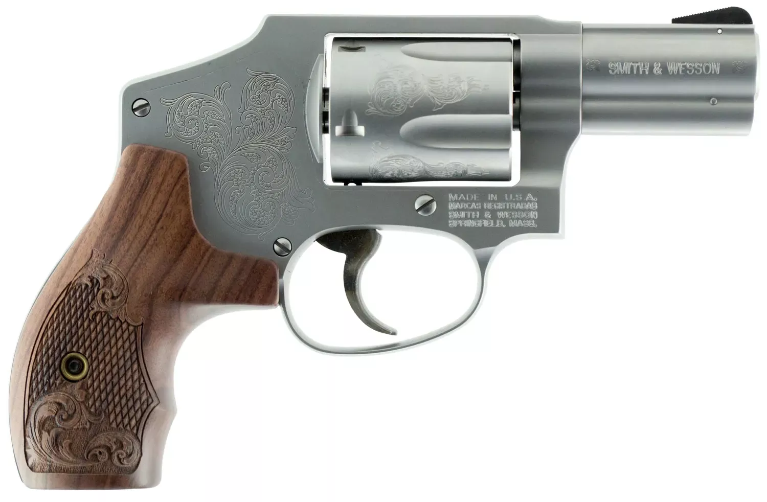 Smith & Wesson Model 640 357 Mag Revolver 2.13″ 5+1 Blue Engraved – CA Compliant