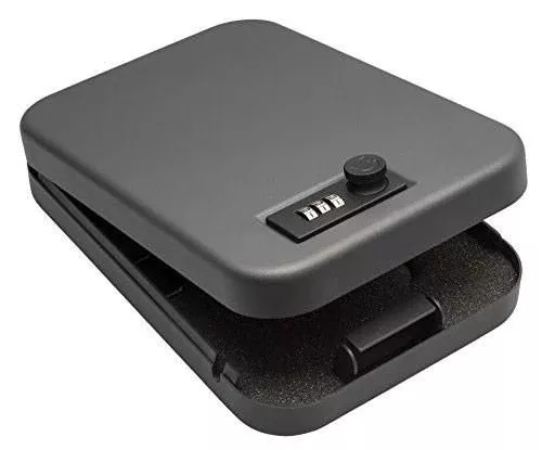 SnapSafe Large Combination/Key Lock Box – Black