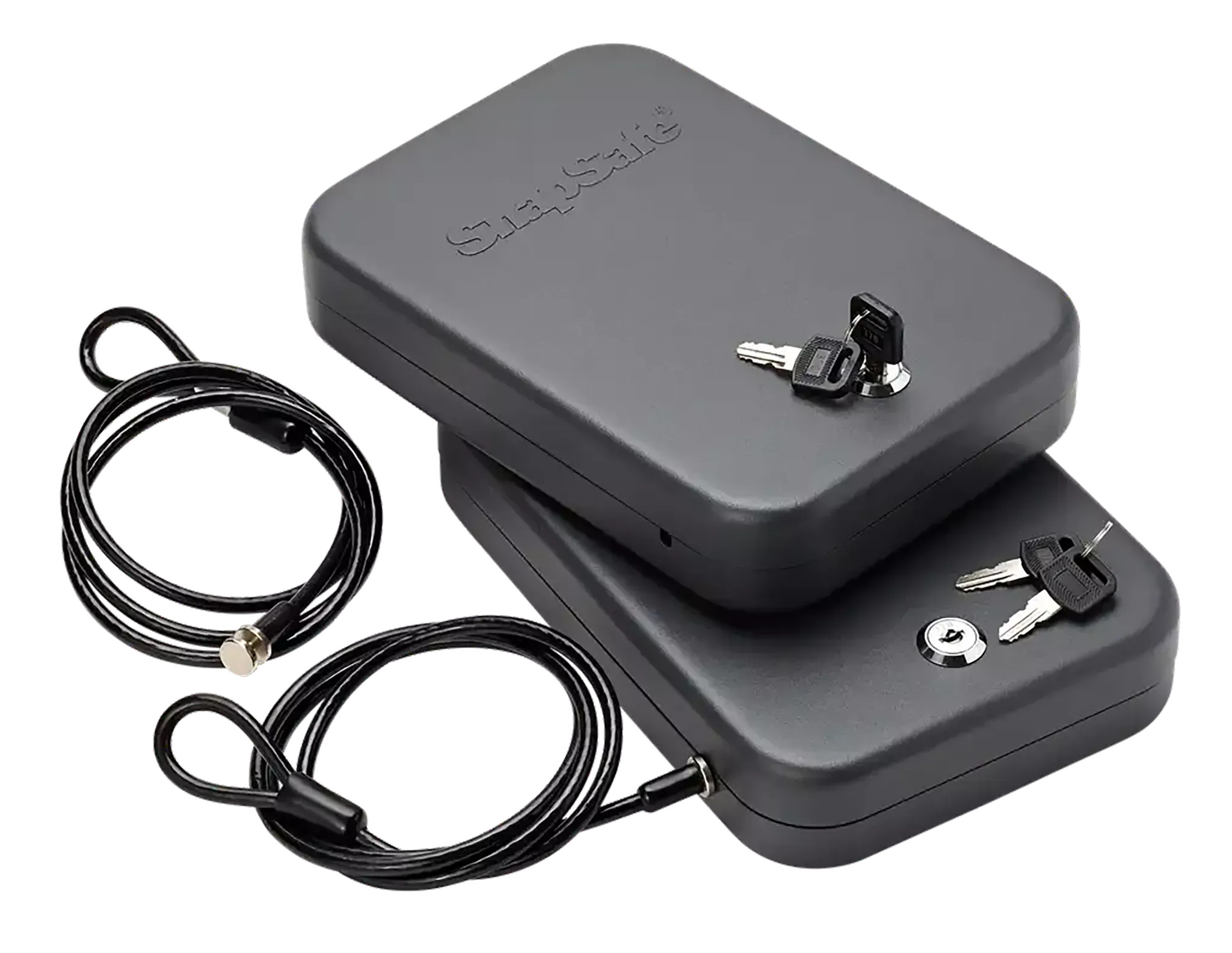 SnapSafe Large Keyed Alike 2Pack Lock Box – Black