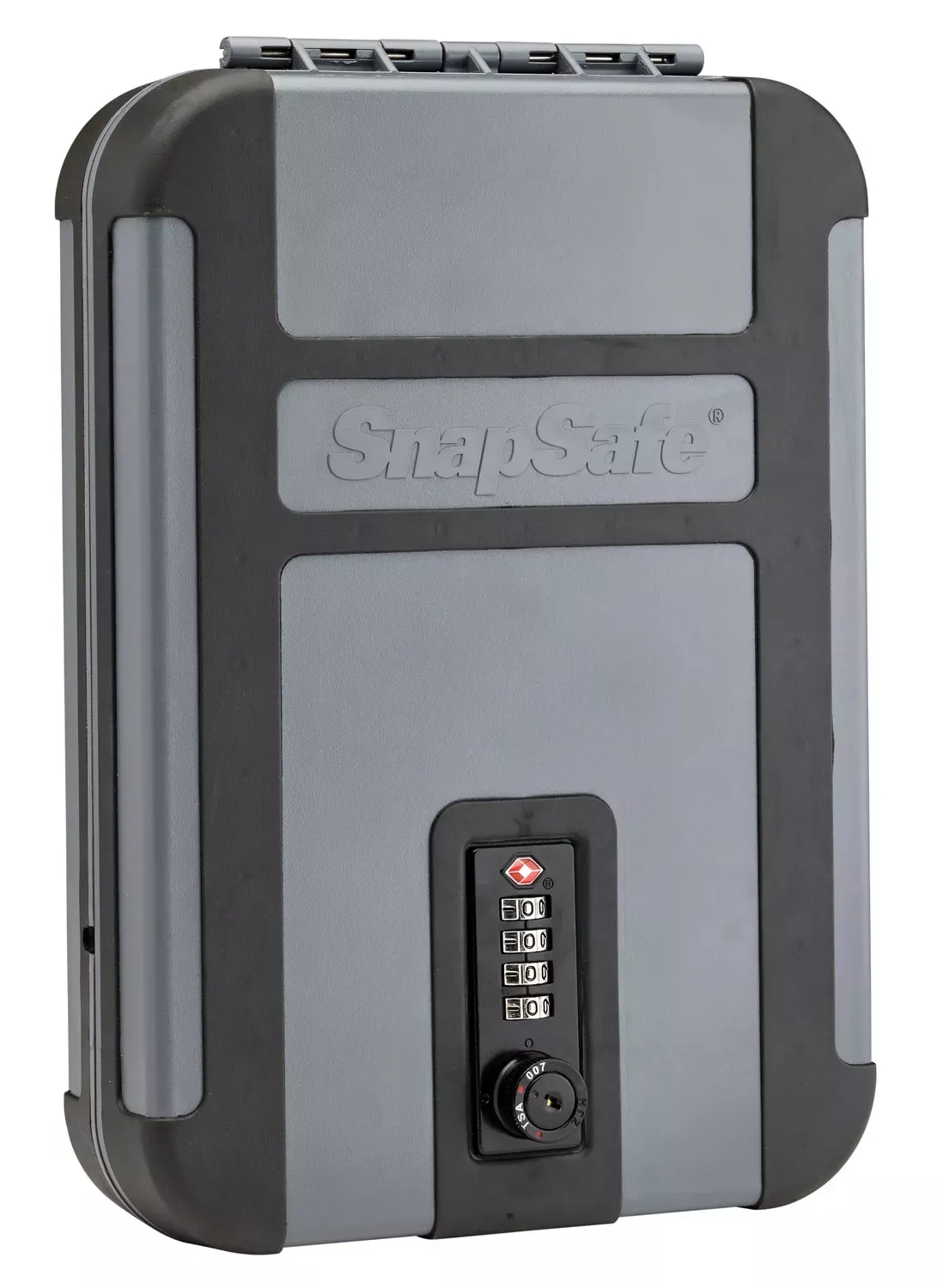 SnapSafe TrekLite Lock Box XL Combination Entry Gray Polycarbonate Holds 1 Handgun 10 W x 7″ H x 2″ D”