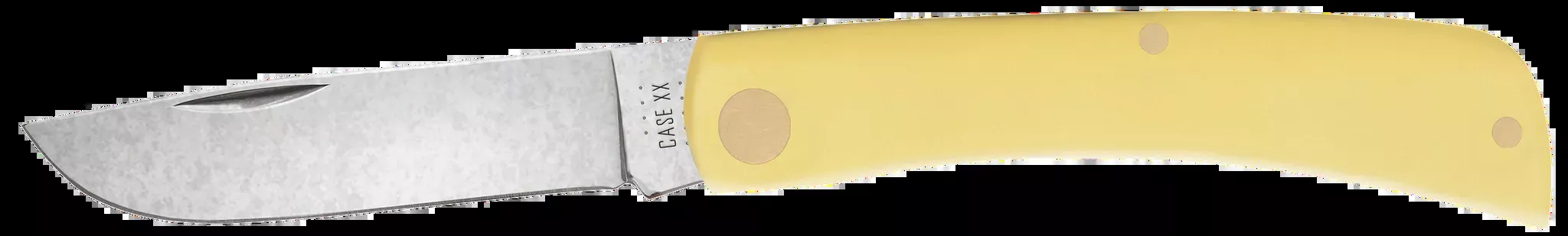 Sod Buster Jr. 2.80″ Skinner Plain Folding Knife – Yellow