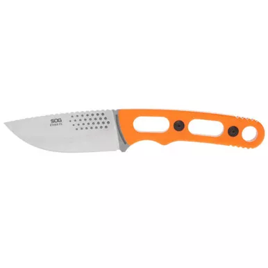 SOG 17-33-01-57 Ether FX Fixed Knife 3.10" Drop Point Straight Edge Blade, Blaze Orange GRN Handle