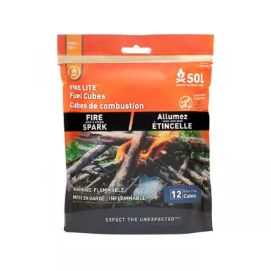 SOL All-Weather Fire Lite Fuel Cube Fire Starter Pack of 12