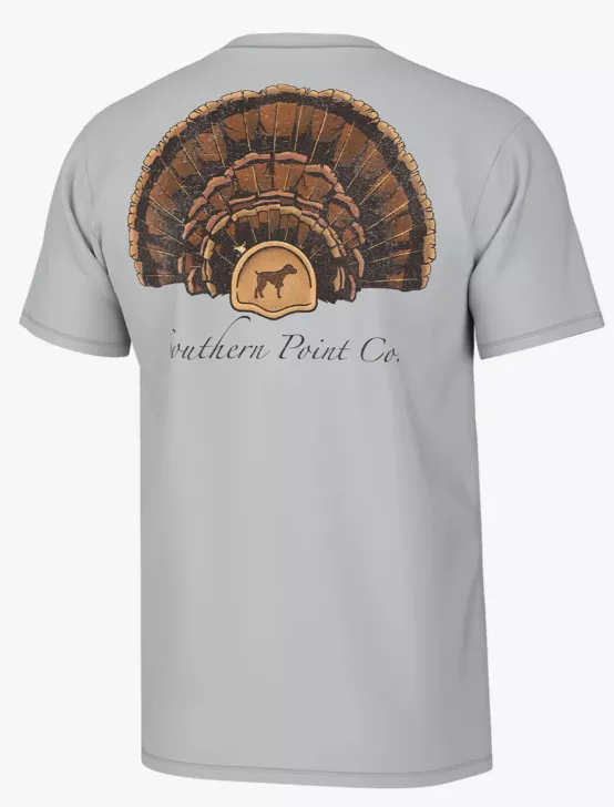 Southern Point Youth Turkey Fan Mount SS Tee #YST835