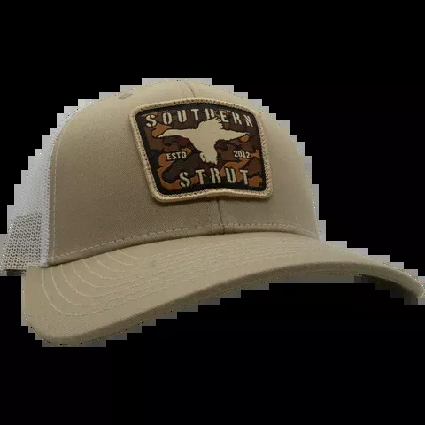 Southern Strut Brand Camo Duck Woven Patch Hat