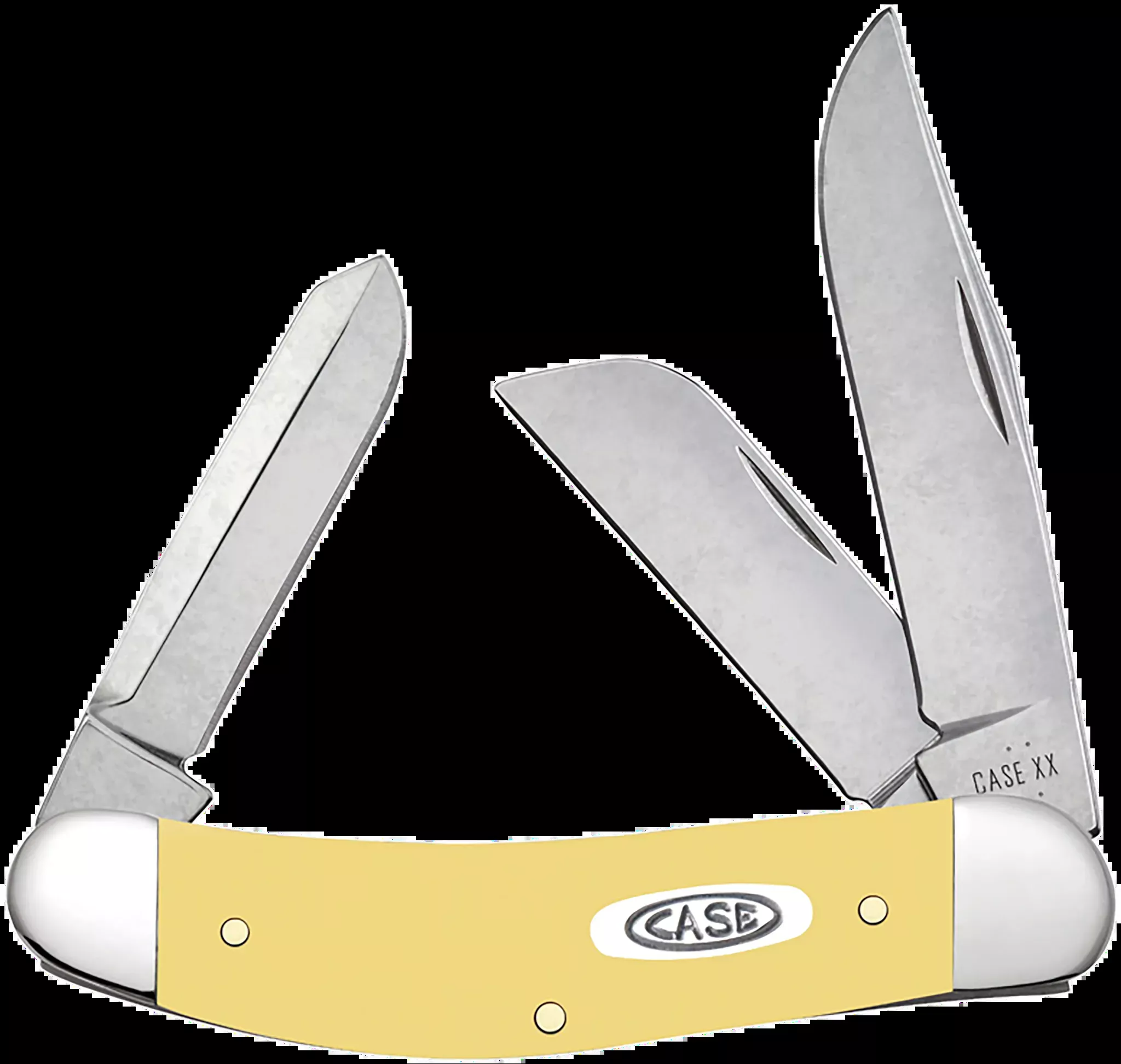 Sowbelly Clip Point/Sheepsfoot/Spey Plain Folding Knife – Yellow