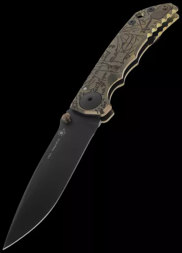 Spartan Harsey Da Vinci's Vitruvian Man Folding Knife