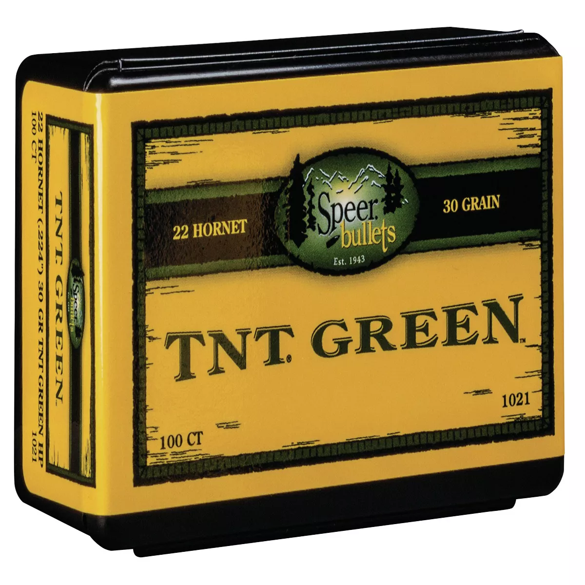 Speer TNT Green Rifle 22 Cal 30 Gr JHP 100/Box