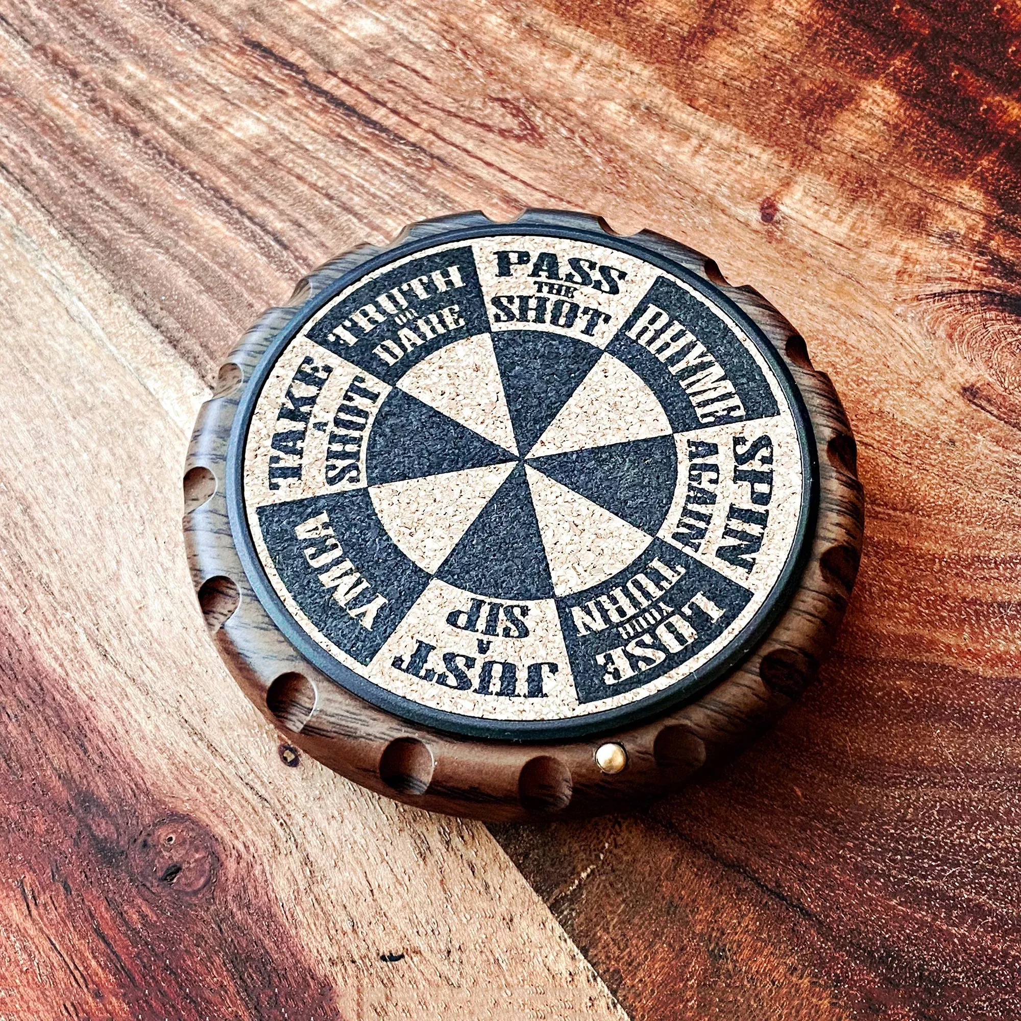 Spin Zone Game Coaster With Fidget Spinner
