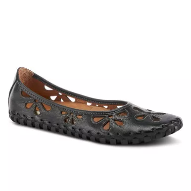SPRING STEP Women's Rayely Black Slip-On Shoe (RAYELY-B)