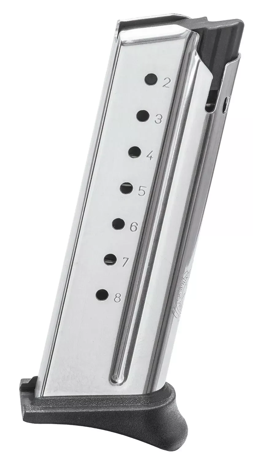 Springfield Armory OEM Stainless Detachable Extended Floor Plate 8rd 9mm Luger