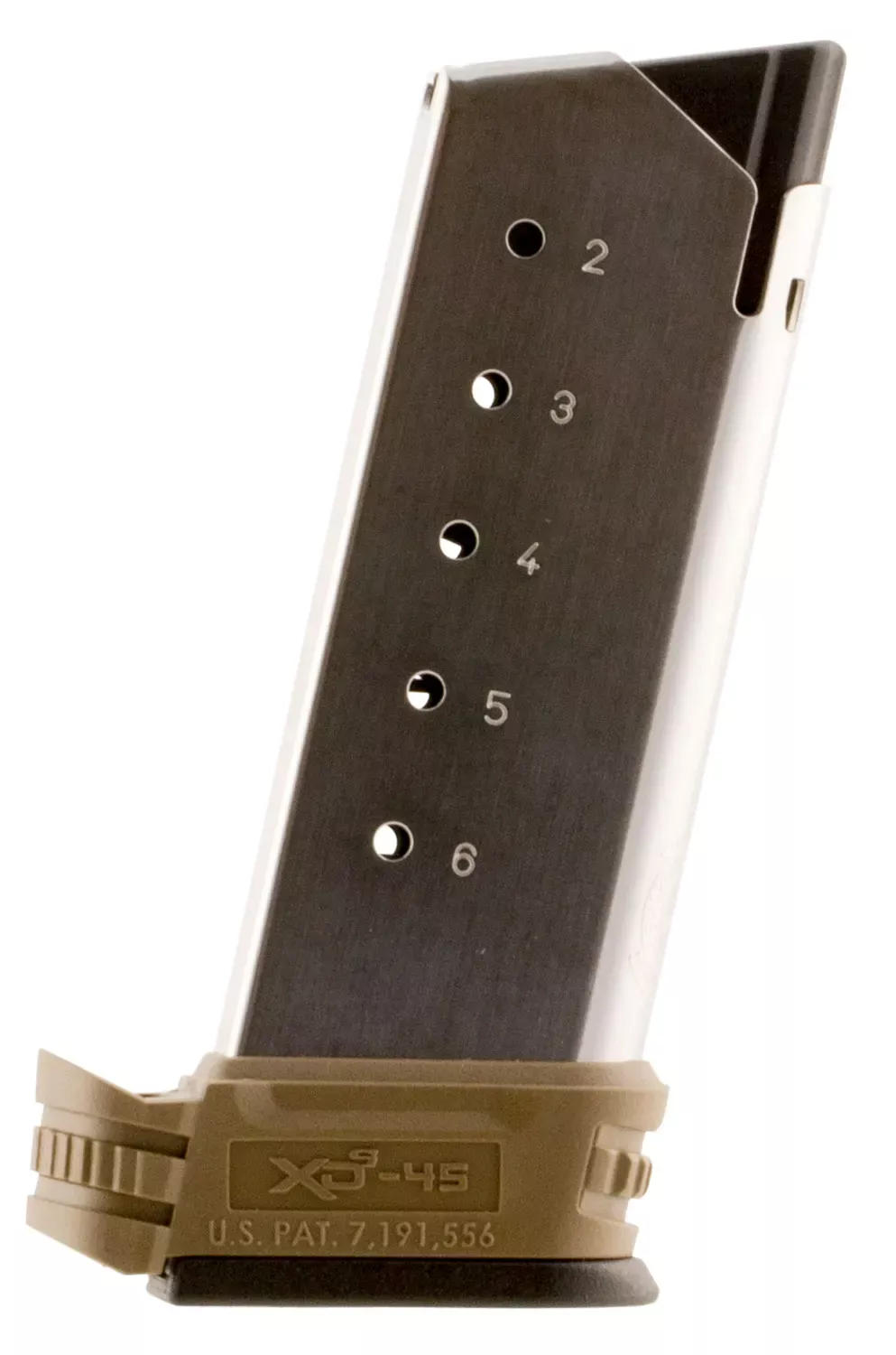 Springfield ArmoryOEMStainless Detachable 6rd for 45 ACP Springfield Armory XD-S