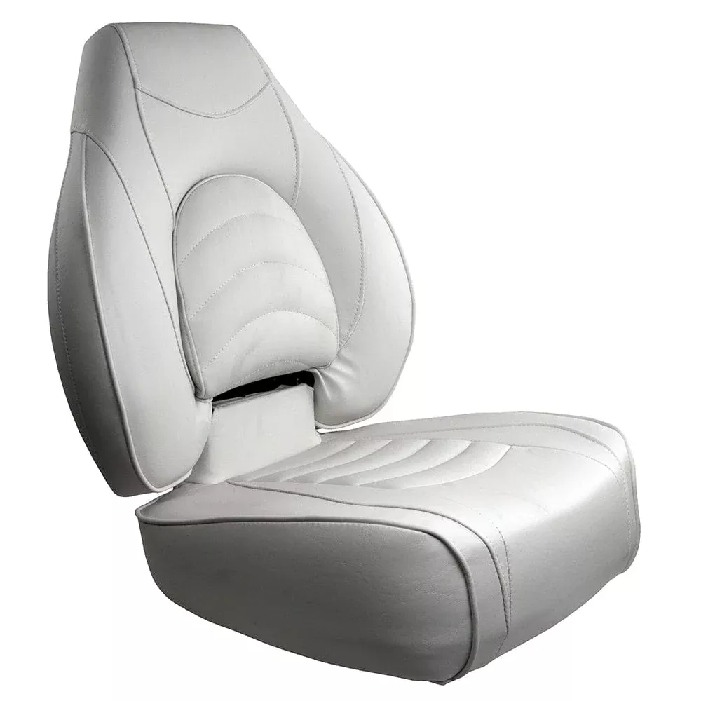 Springfield Fish Pro High Back Folding Seat – White