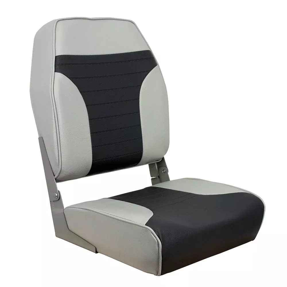 Springfield High Back Multi-Color Folding Seat – Grey/Charcoal