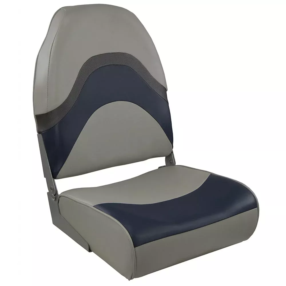 Springfield Premium Wave Folding Seat – Grey/Blue w/Meteor Stripe