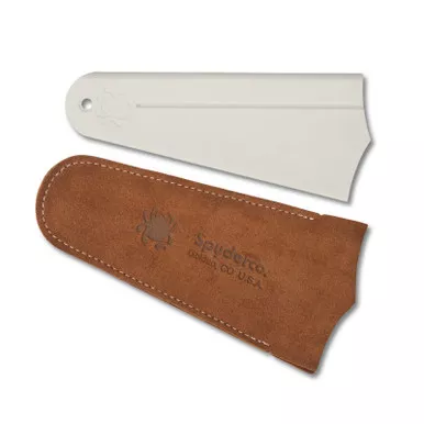Spyderco 308F Golden Stone w/ Leather Case