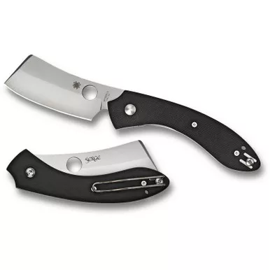 Spyderco C177GP Roc Folding Knife 3.07" VG-10 Plain Edge Blade, Black G-10 Handle