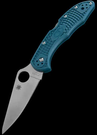 Spyderco Delica K390 FRN Blue Folding Knife