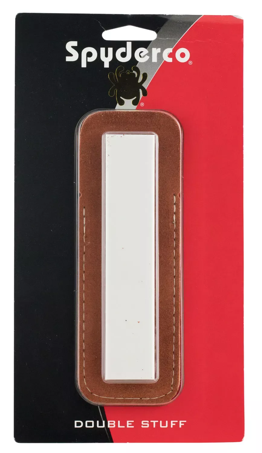 Spyderco Double Stuff Sharpening Stone Medium, Fine Ceramic Stone Sharpener Black/White