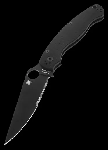 Spyderco Military 2 G10 Part-Serrated Folding Knife