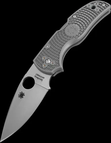 Spyderco Native 5 Lightweight Grey Maxamet Folding Knife