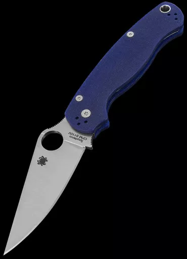 Spyderco Para Military 2 Blue Folding Knife