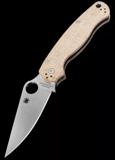 Spyderco Para Military 2 Brown Canvas Folding Knife