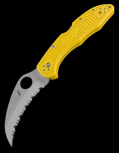 Spyderco Tasman Salt 2 Hawkbill Spyderedge Folding Knife
