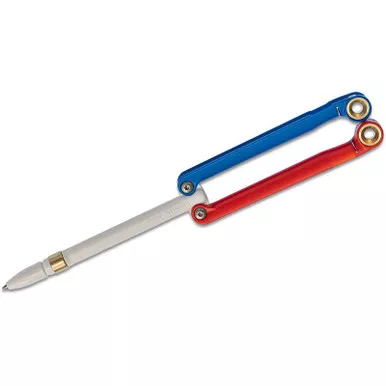 Spyderco YUS100 BaliYo Flip Pen, Red/White/Blue