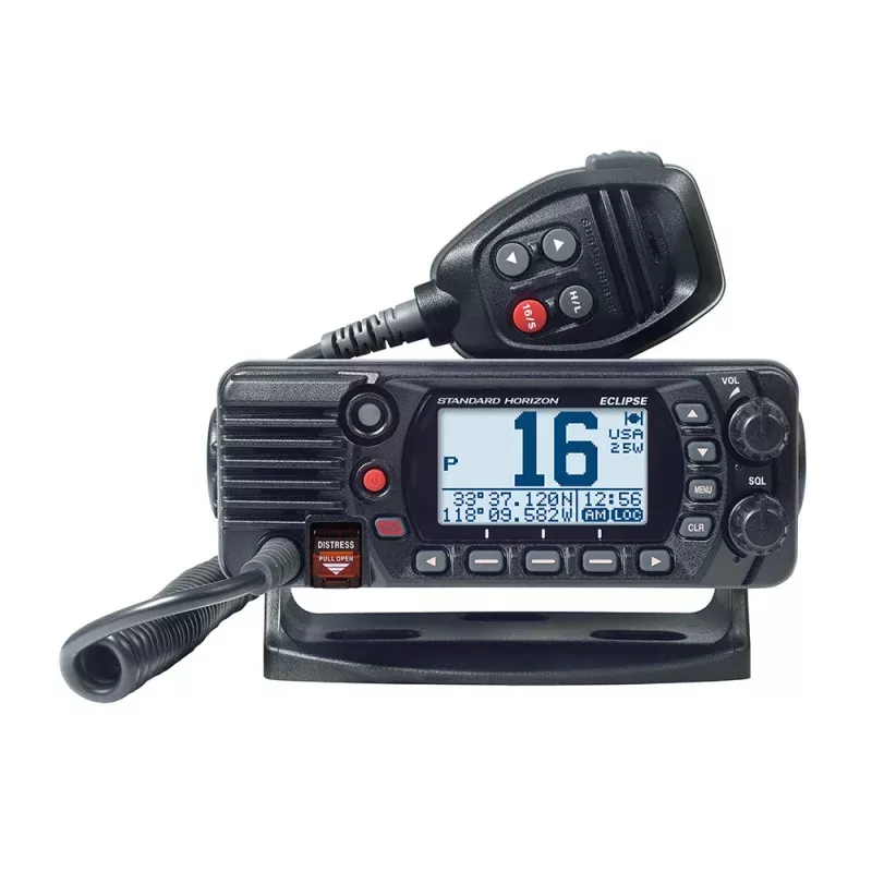 Standard Horizon GX1410B Eclipse Series 25W Fixed Mount VHF – Black