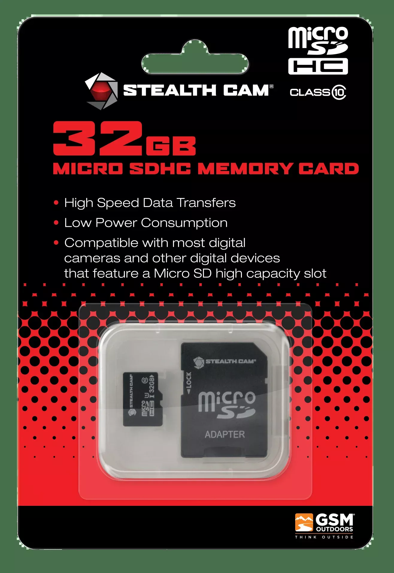 Stealth Cam Micro Sd Memory Card, Steal Stc-32micsd 32gb Micro Sd Card