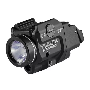 Streamlight 69414 TLR-8 A Flex Rail Mounted 500 Lumen Weapon Light w/ Red Laser & Rear Switch Options
