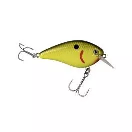 Strike King KVD Squarebill 1.5 Hard Knock Crankbait - Chartreuse/Black Back