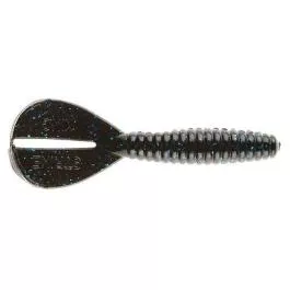Strike King Rage Twin Tail Menace Grub - 3.5" - Pack of 8 - Black Blue Flake