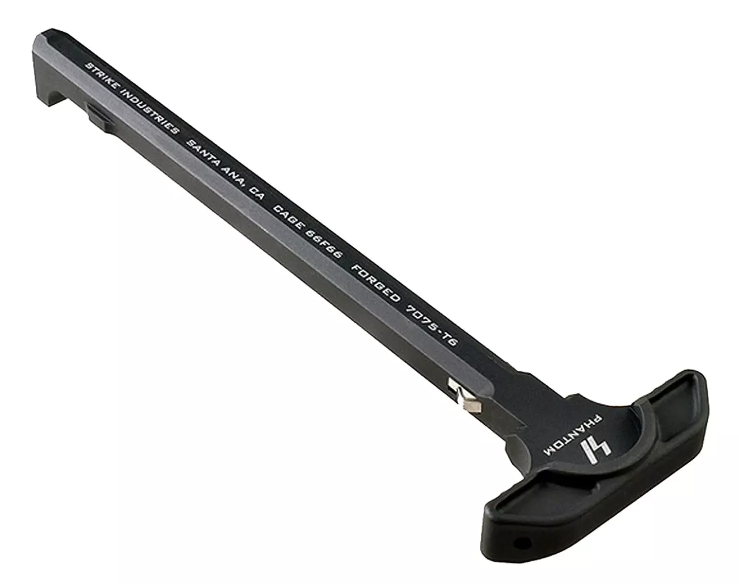 Strike Latchless Charging Handle AR-15 Black Anodized Aluminum