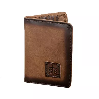 STS RANCHWEAR Magnetic Brown Wallet (STS34050)
