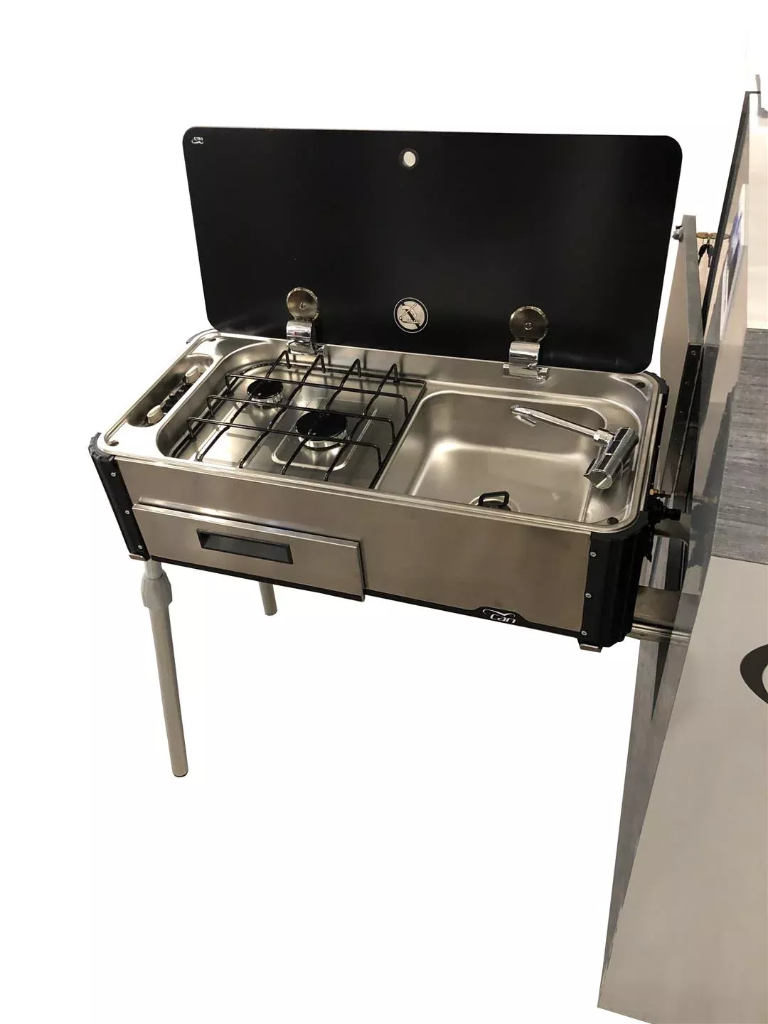 Suburban 2-Burner Cooktop and Sink Combo, Stainless Steel• 3250AST