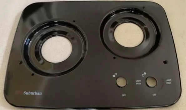 Suburban Replacement Drop-In Cooktop SDN2U, Black• 3070ABK